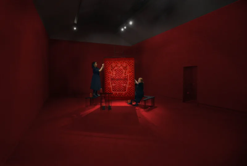 Installation view: exhibition An Atmosphere of Joyful Contemplation (solo), curated by Ainsley Roddick, CCA Glasgow, photo: Alan Dimmick