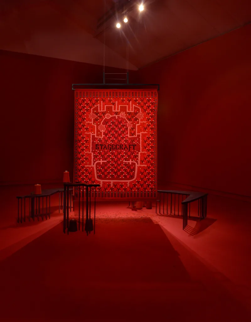 Installation view: exhibition An Atmosphere of Joyful Contemplation (solo), curated by Ainsley Roddick, CCA Glasgow, photo: Alan Dimmick