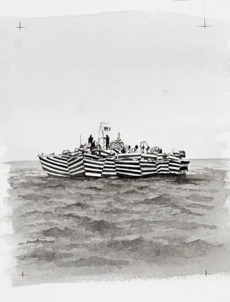 Building Desire (after Norman Wilkinson: Razzle Dazzle Camouflage, 1917-1918)