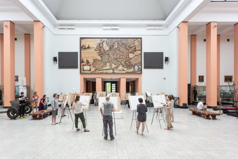 Performance view, Changing the Climate, The Vytautas the Great War Museum, Kaunas, 2019, Kaunas Biennial After Leaving | Before Arriving