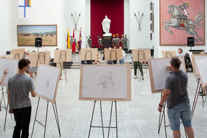 Performance view, Changing the Climate, The Vytautas the Great War Museum, Kaunas, 2019, Kaunas Biennial After Leaving | Before Arriving
