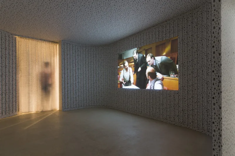 Installation view, exhibition For Our Economy and Culture, curated by Tevž Logar, Slovenian Pavilion at the 55th Venice Biennial (solo), 2013, photo: Matevž Paternoster