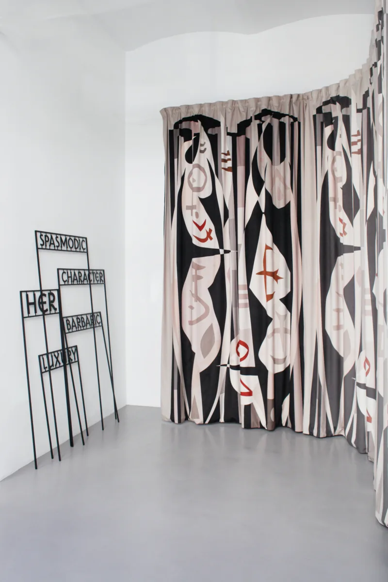 Installation view: exhibition Political Decadence (solo), DIT Vienna, 2022, photo: Mario Furičić