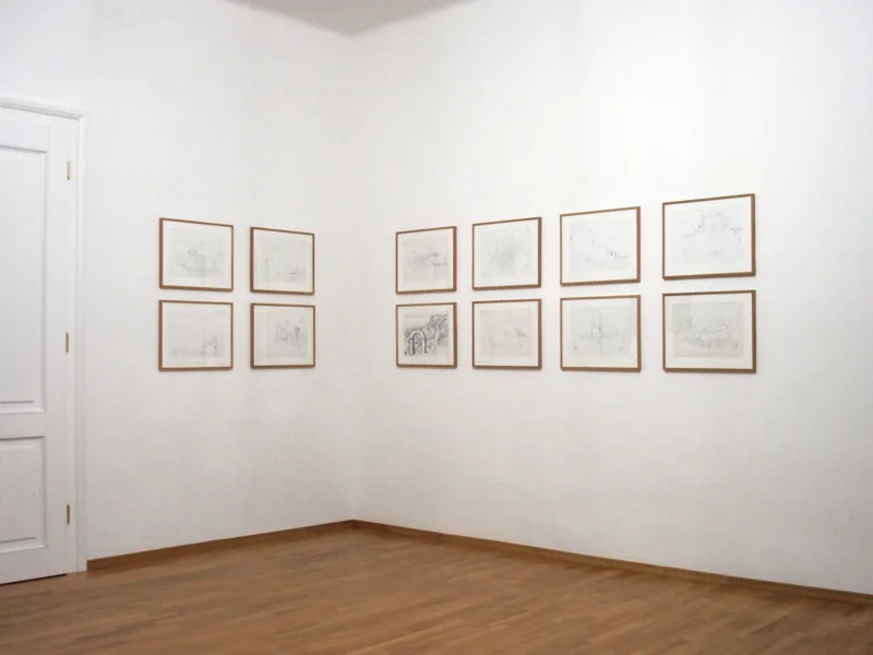 Installation view, Spectators, Tourists, Casual Passers-By (solo), Gallery Ganes Pratt, Ljubljana, 2009