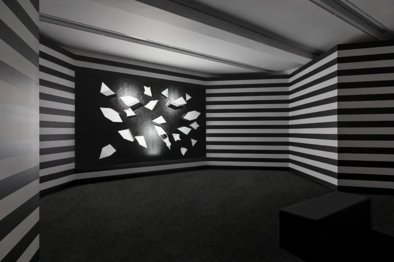 Installation view, exhibition Unsettlement, curated by Charlotte Day, Shelley McSpedden and Elise Routledge, MUMA - Monash University Museum of Art, photo: Andrew Curtis